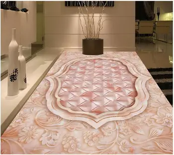 

3d wallpaper pvc Jane European style stone 3D floor wallpaper for bathroom waterproof Home Decoration