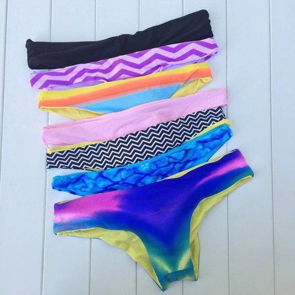 Women's Sexy Hawaiian bikini Brazilian Tanga Swimwear Bikini 2015 Swimsuit  Women Semi Thong Bottom 6 colors #286 - AliExpress