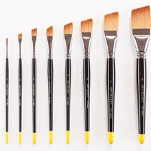 977 угловая синтетическая шерсть деревянная ручка акриловая и масляная щетка