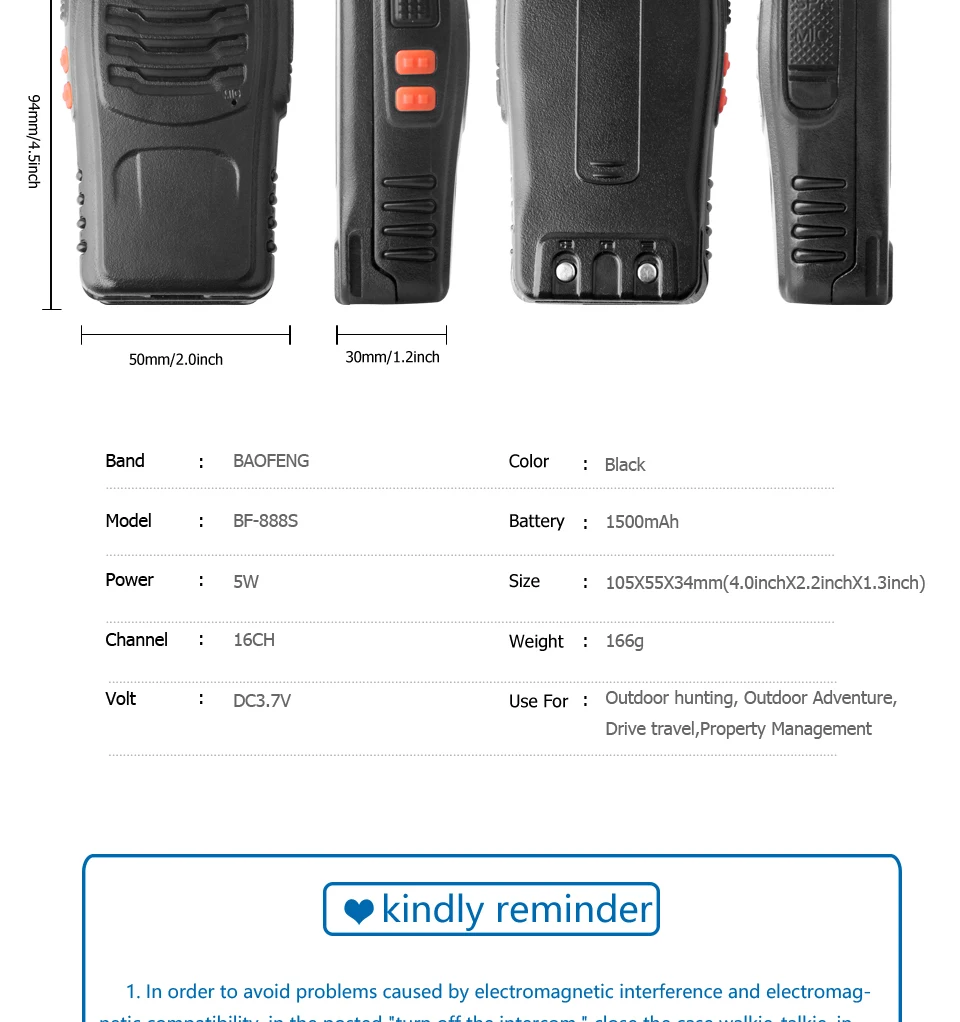 2 шт. Baofeng черный цвет 888 S портативная рация UHF радиолюбителей 400-470 мГц желтый цвет 5 Вт ручной портативный радио для охоты