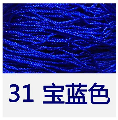8 шт.* 40 г пряжа для вязания, нить для вязания крючком, машинная пряжа, хлопковая пряжа для вязания, многоцелевая плетеная шелковая вышивка cappa t4 - Цвет: 31 jewelry blue