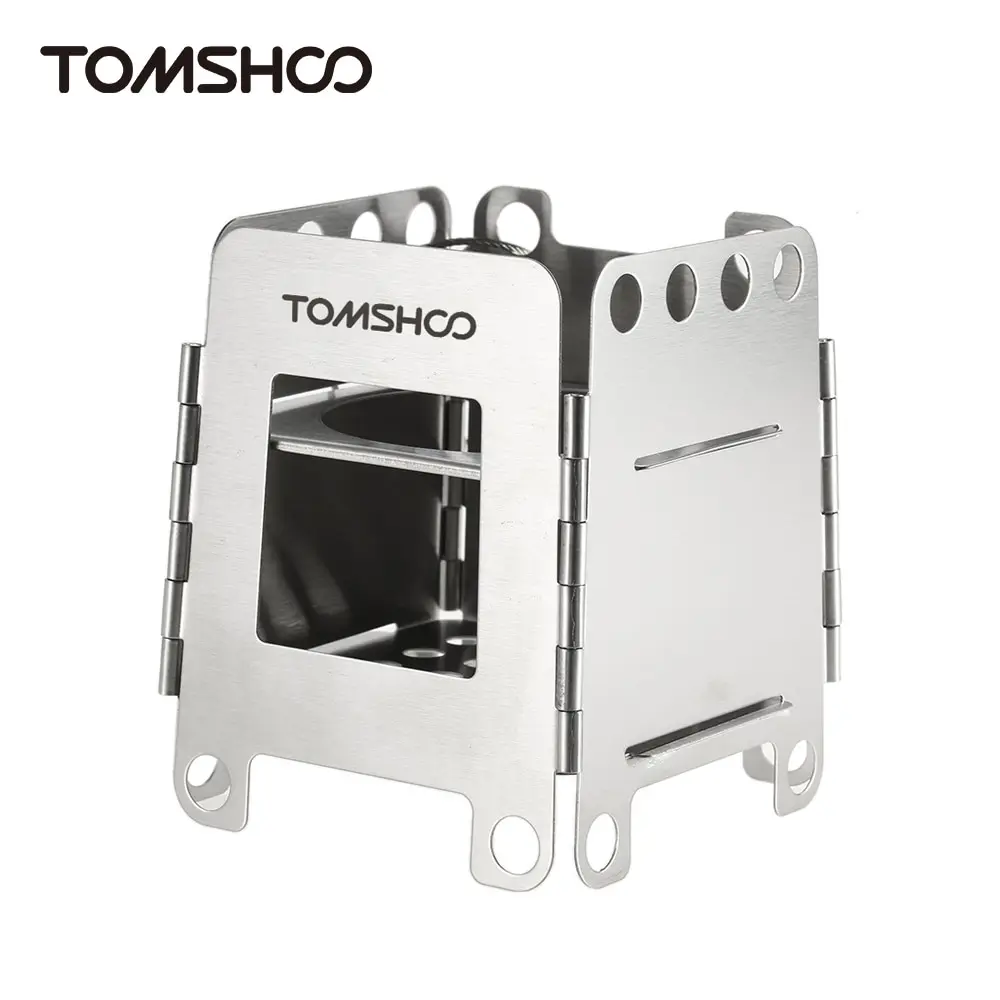 

New Outdoor Wood Stove Cookware Portable Stainless Steel Camping Firewoods Furnace Stove Folding Stove Picnic Backpacking Hiking