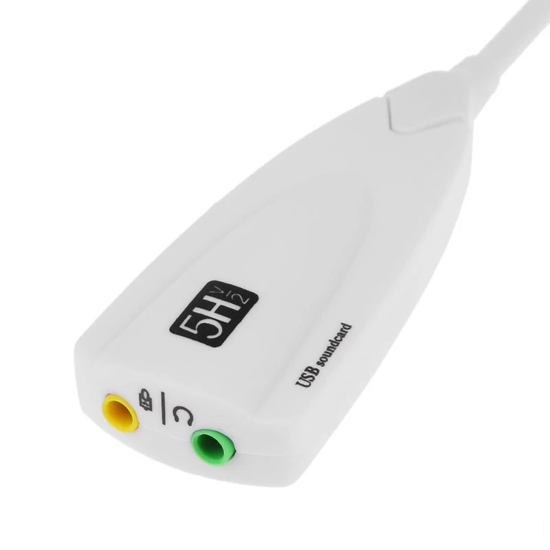 AMKLE внешняя звуковая карта USB 2,0 к разъему 3,5 мм 3D Аудио гарнитура микрофон наушники 7,1 канал 5HV2 адаптер для ноутбука