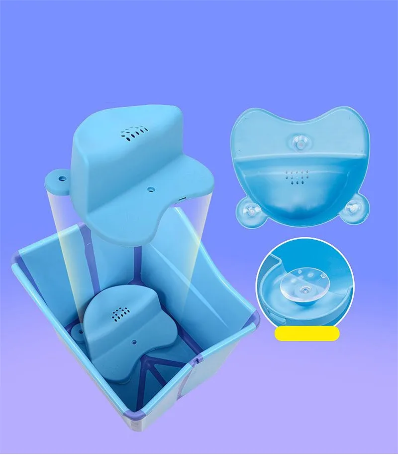 Large Size Foldable Babies Bath Tub Almofada Banho With a Seat In the Shower Kids Bathtub Baby Girls&Boy Bath Seat Bath Barrels 12