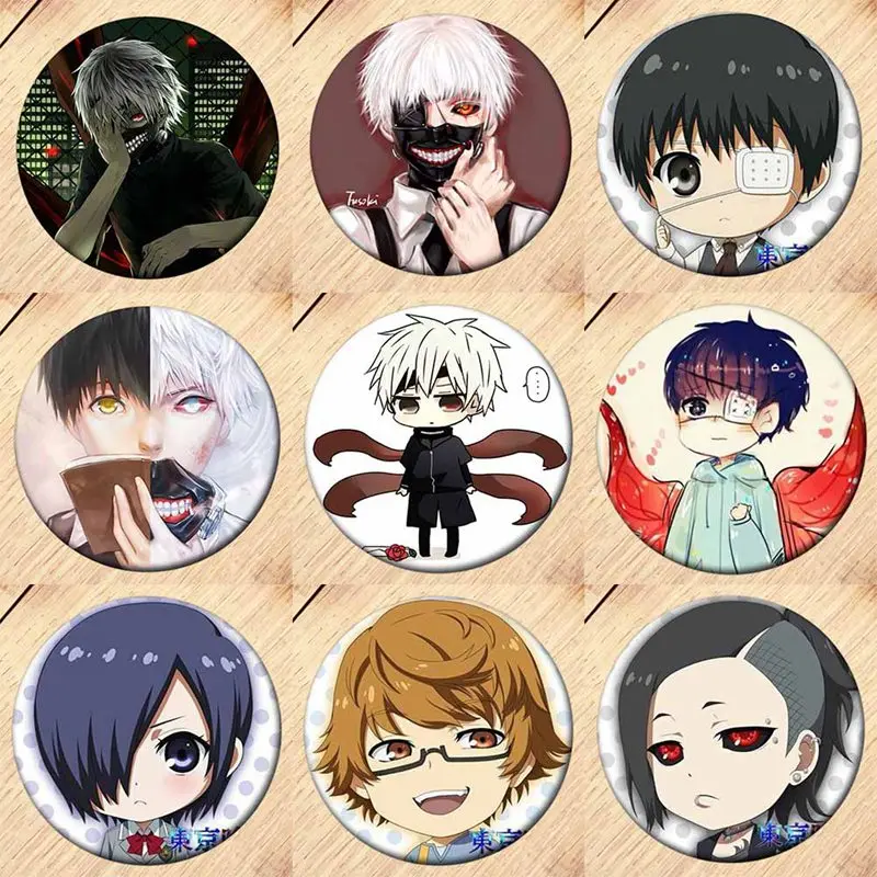 

"Japan Anime Tokyo Ghoul " Brooch Pin Badge Accessories For Clothes Hat Backpack Decoration Men Women Boy Girl