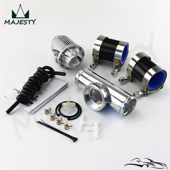 

SQV Blow Off Valve BOV IV 4 +3" Flange Pipe + Silicone Hose +Clamps kit black