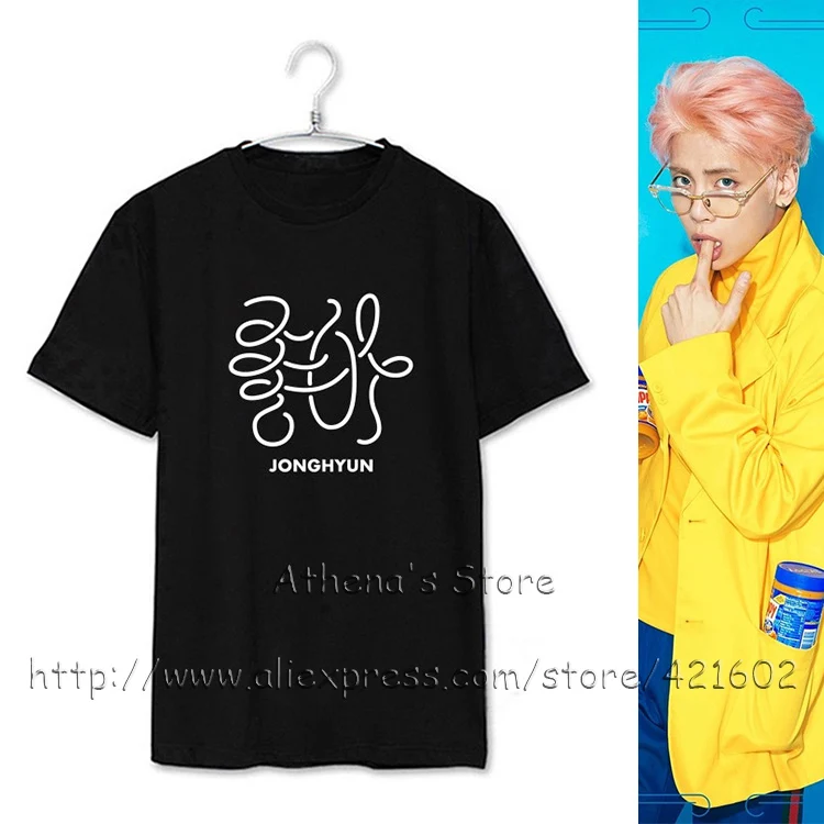 SHINee-100-Cotton-T-shirt-2016-SHINee-Jonghyun-Solo-Album-She-is-T ...