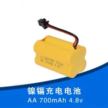 4,8 V 700 mAh NICD pilas recargables aa nicd SM conector personalizar para control remoto RC modelo de barco coche de juguete