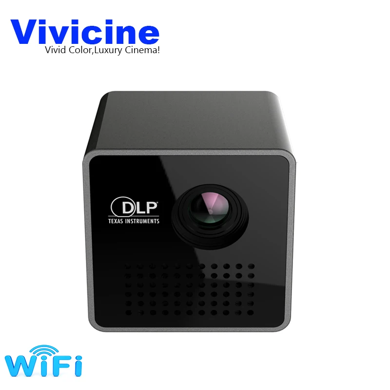 Vivicine P1 WIFI Mini font b Projector b font Pocket Size Smart Micro Proyector Support Miracast