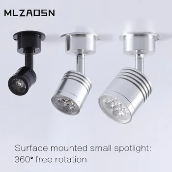 

LED Spot Lamp Small Spot Light Assembly 1w 3w 5w Counter Spotlights Full Set Background Wall Spotlights Bedroom Living Bedside
