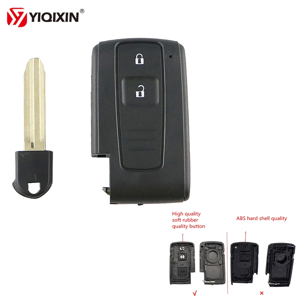 YIQIXIN-2-Tasto-Chiave-A-Distanza-Dell-automobile-Borsette-Per-Toyota-Prius-Corolla-Verso-Camry-Copertura.jpg Keyforkess2 Tasto Chiave A Distanza Dell'automobile Borsette Per Toyota Prius Corolla Verso Camry Copertura Smart Card Con Lama Piccola Toy43 uncut Lama - YIQIXIN 2 Tasto Chiave A Distanza Dell automobile Borsette Per Toyota Prius Corolla Verso Camry Copertura