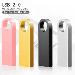 Новый флэш-накопитель Usb 32 GB флешки 128 GB 16 GB 8 GB высокоскоростной накопитель 64 GB памяти металла Memoria Cle usb-ключ автомобиля флэш-диск