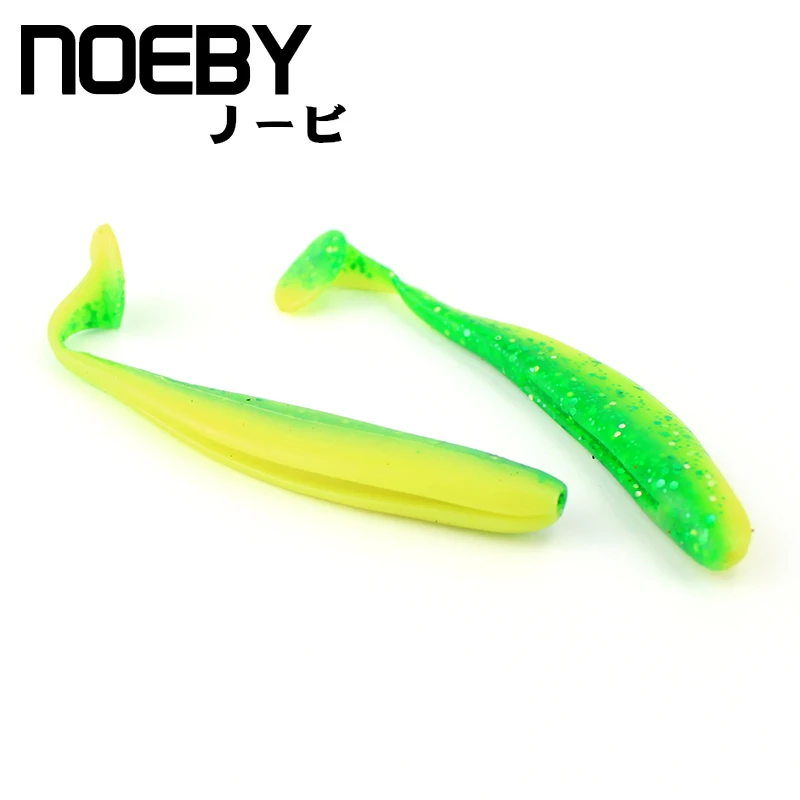 NOEBY 6 шт./лот Мягкая приманка 75 мм/2 2 г Т образный хвост свимбейт мягкая рыболовная