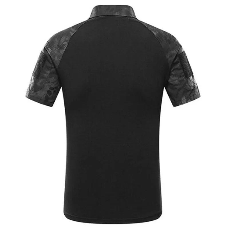 Мужская тактическая футболка летняя камуфляжная в армейском стиле