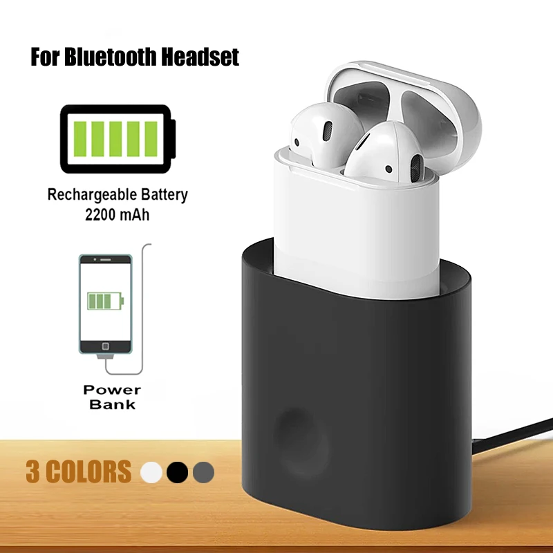 

Silicone Protective Case for Airpods i7 i10 tws Charging Case Desktop Stand Holder for Charging Dock Accessories Gadgets