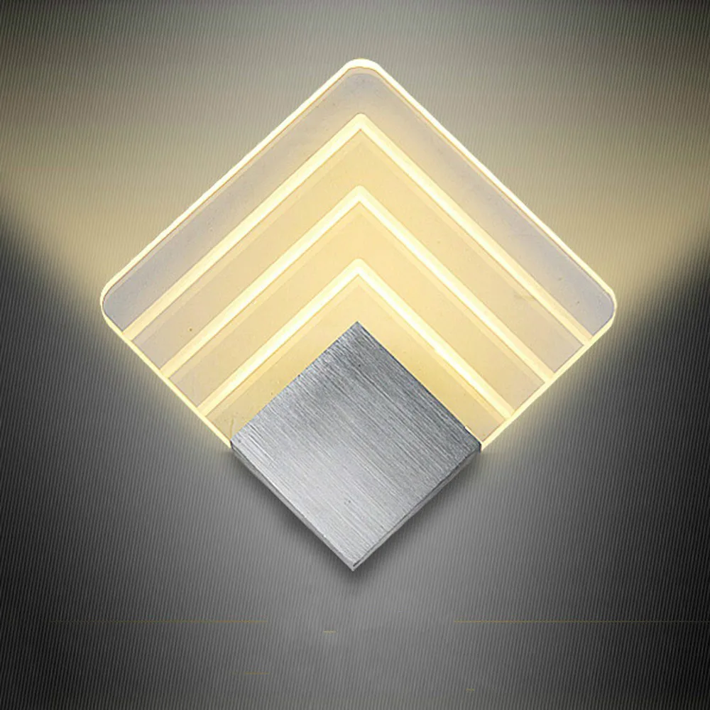 

Loft Led Lamp Acrylic Led Wall Lamp Luminaire Bathroom Light Luminarias Wall Lights For Home Stair Light Led Bathroom Applique