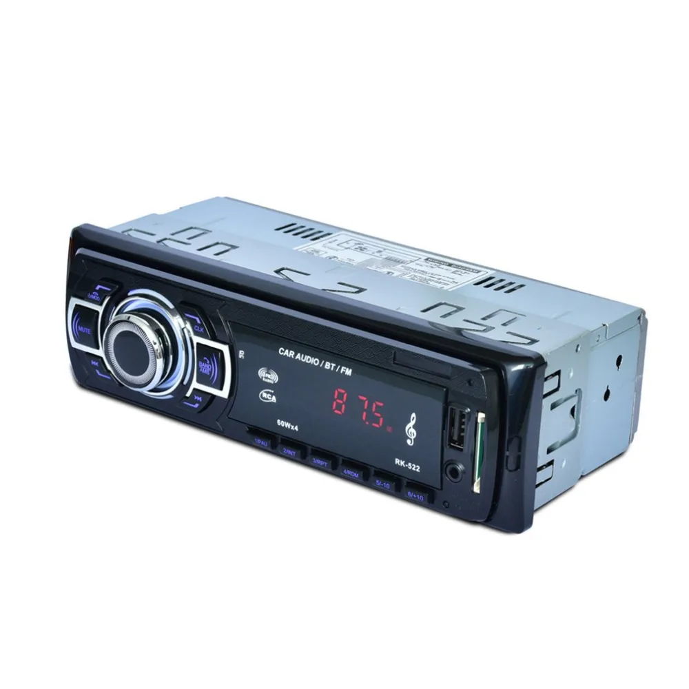 RK-522 Автомобильный DVD SD кард-ридер USB Автомобильный MP3-плеер с панель Bluetooth fm-тюнер Aux в пульте дистанционного управления 1Din Автомагнитола