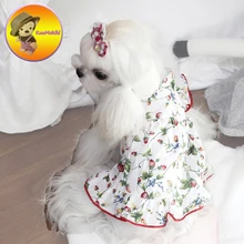 Personalize Design Spring Summer Dog Dress Dresses Pet Pinapple Skirt Skirts cat Clothing Supplies 3XS-3XL Dog Pet Apparel