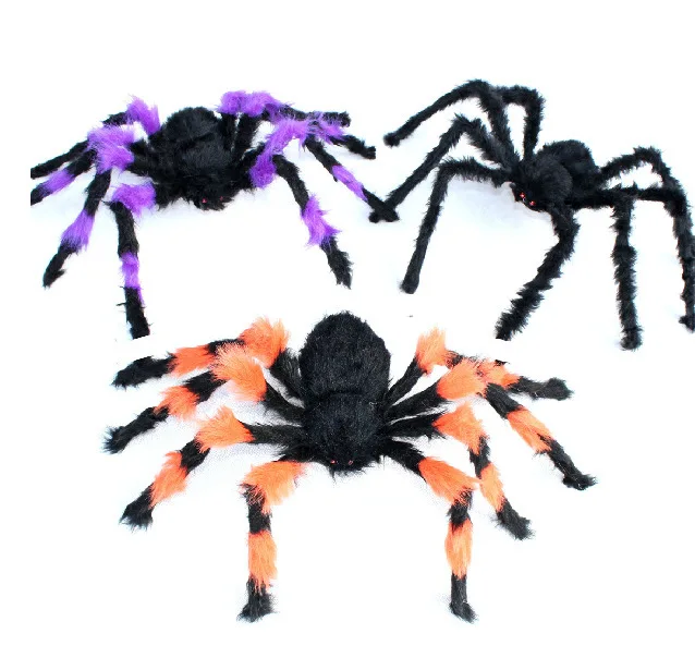 5pcs halloween spider 30cm large colorful spider plush puppet toys halloween decorationchina mainland