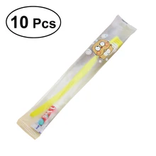 10 шт. путешествия Зубная щётка и набор из зубных паст одноразовая зубная щетка для гостиницы комплект(разноцветные