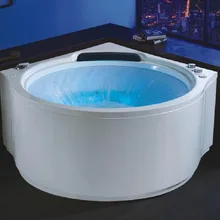 1400X1400 мм настенный корнор стекловолокна серфинг джакузи Ванна Акриловая гидромаска для ванной, Каскадный кран NS1103