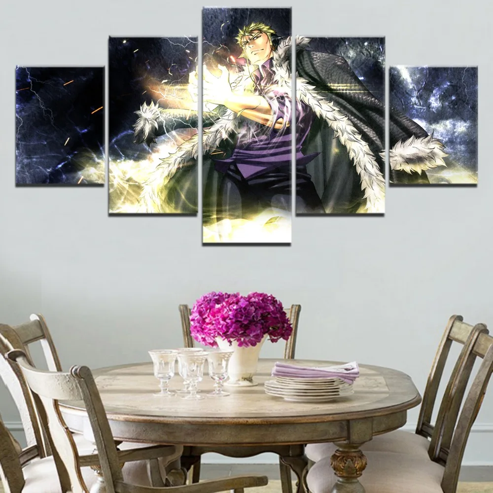 

Laxus Dreyar Fairy Tail Anime 5 Pieces Poster Painting Artwork Modern Home Picture HD Print Canvas Printed Living Room Wall Art