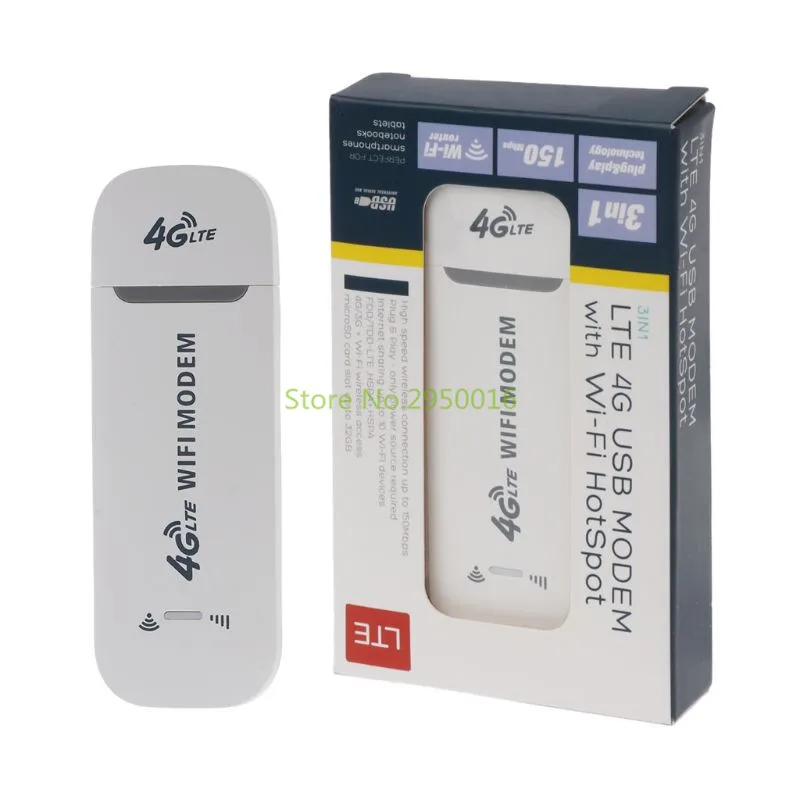 4G LTE USB Modem Network Adapter With WiFi Hotspot SIM Card 4G Wireless Mini Router For 3