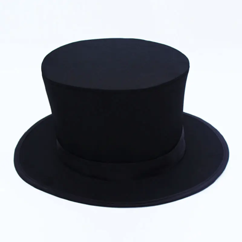 Folding Top Hat Magic Trick Costume Accessory Stage Prop Magician's Hat