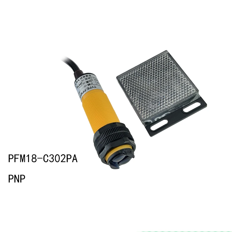 

PFM18-C302PA optical-electronics sensor PNP normally open sensor switch 3meters reflection of mirror