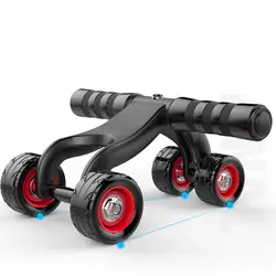 Горячая 4 колеса мощность колеса тройной ролик для брюшного пресса Abs тренировки фитнес-машина тренажерный зал наколенники упражнения