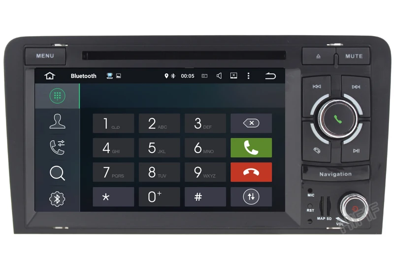 Discount Android 8.0 4GB+32GB 7" 2 DIN Car DVD Player GPS Navigation Radio Canbus USB SD for Audi A3 8P/A3 8P1 3-door Hatchback/S3 8P/RS3 7