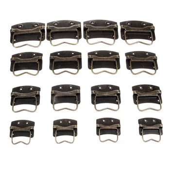 

4Pcs Antique Furniture Cabinet Handles Wooden Case Knobs Tool Boxes Handles Kitchen Drawer Pull For Furniture Hardware Bronze