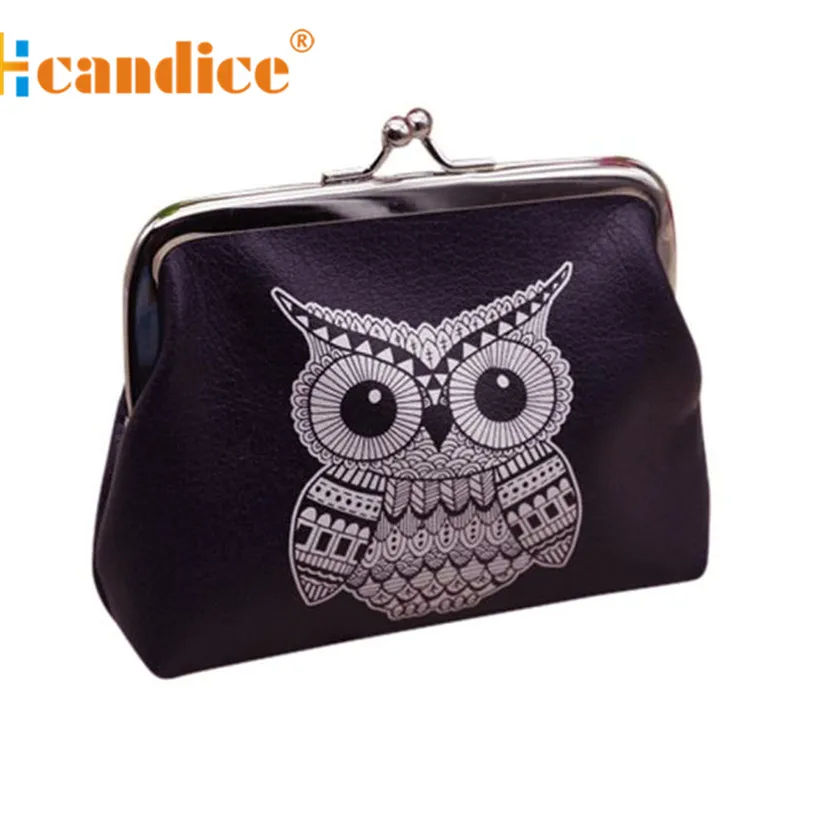 Brand new Coin pouch porte monnaie for Womens Cute owl purse Mini Wallets Card Holder Clutch Handbag ladies 2016 Gift 1 pcs