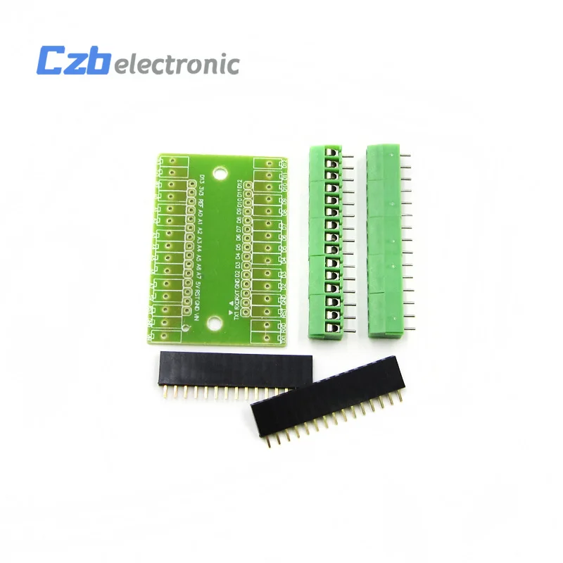 1 шт. Стандартный Плата расширения терминальный адаптер для Arduino Nano V3.0 AVR ATMEGA328P AU