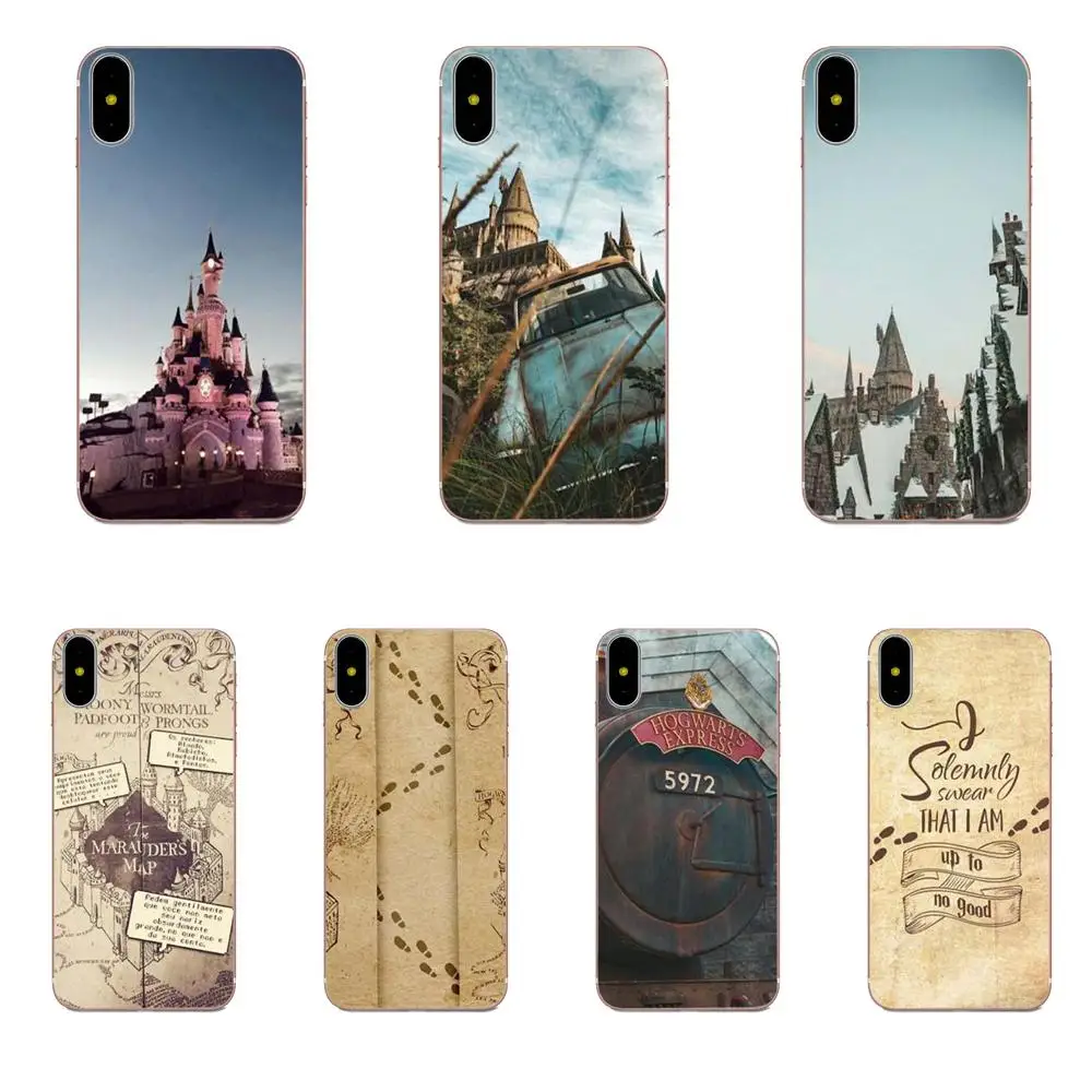 

TPU Art Print Cover Case Harry Potter Castle Cand Map For Xiaomi Redmi Note 2 3 3S 4 4A 4X 5 5A 6 6A Pro Plus