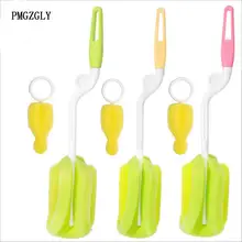 2 шт Детские щетки для бутылочек набор губки пластиковая стеклянная чашка для молока воды очиститель соска Соска молочная кормушка чистящие щетки наборы