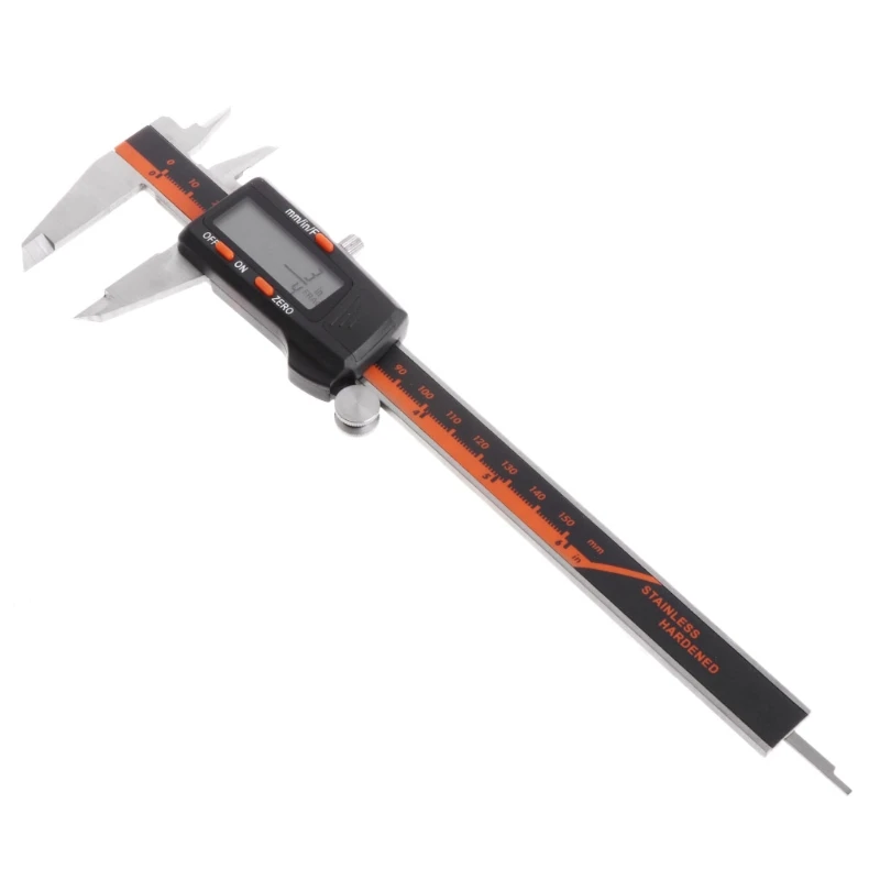 

Electronic Digital Caliper Inch/Metric/Fractions 0-6 Inch/150 mm Stainless Steel