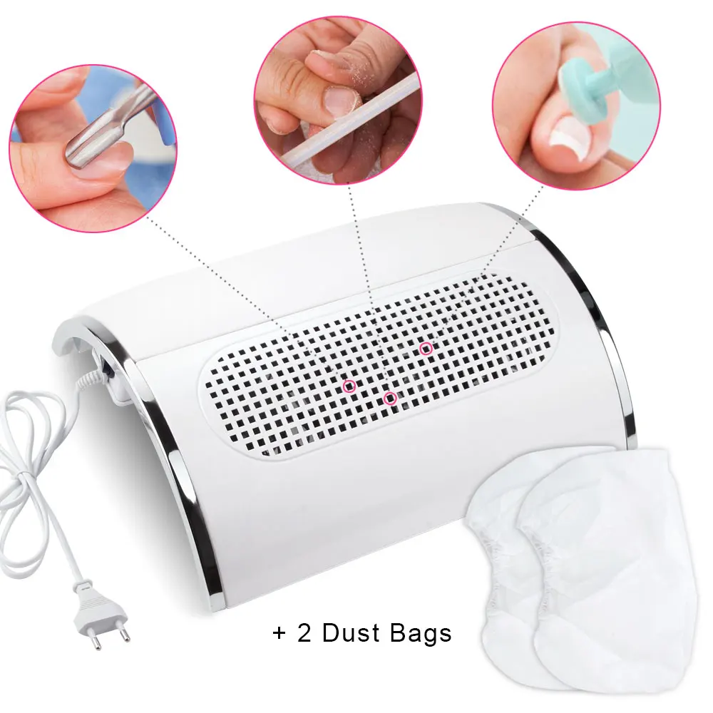 3 вентилятора для дизайна ногтей пылесборник всасывания пыли маникюрный пылесос