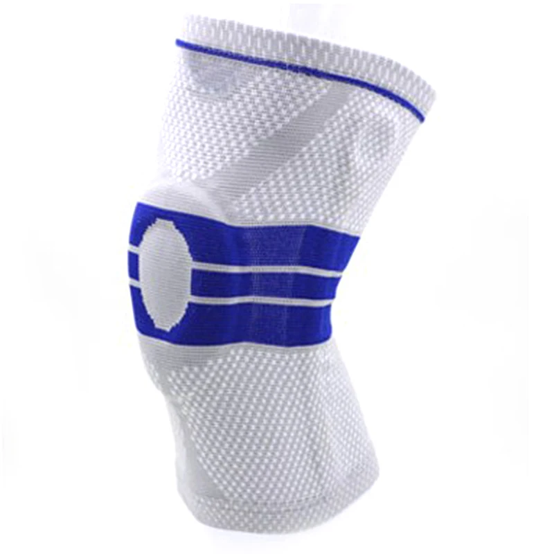 

BESGO 1PC Grey Elastic Knee Support Brace Kneepad Adjustable Patella Knee Pads Basketball Safety Guard Strap Protector Silica