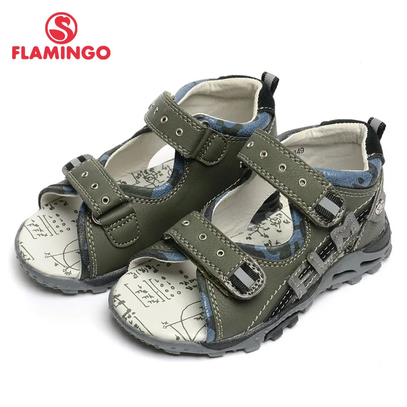 

FLAMINGO 2016 new arrival summer kids shoes fashion high quality 100% genuine leather children sandals for boy XS5849