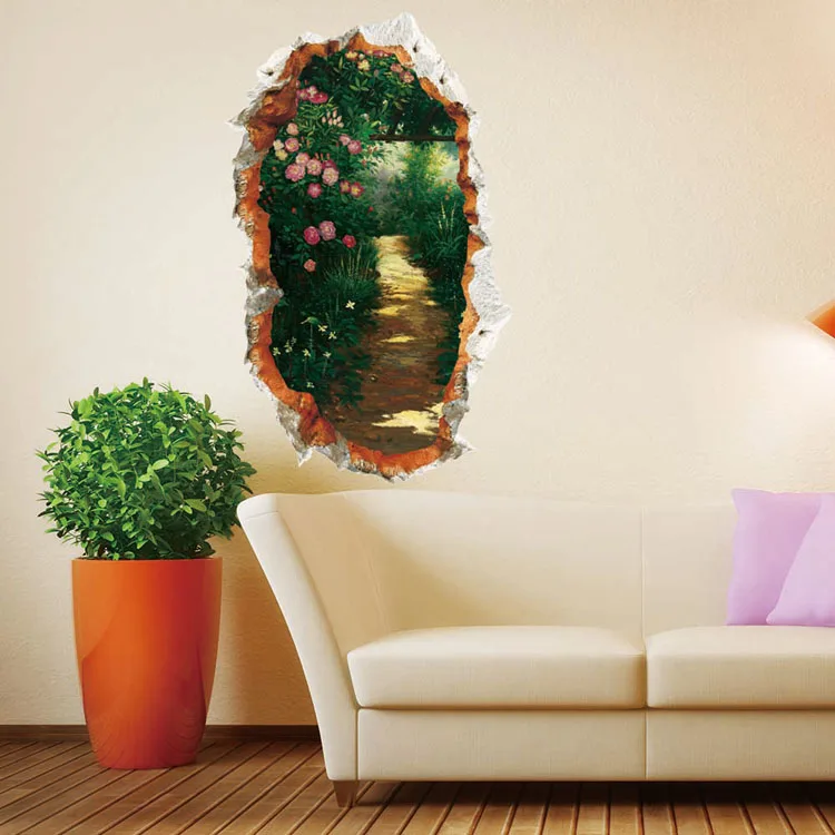 Home 3D wall stickers three dimensional Wallpaper for hotel rooms deco