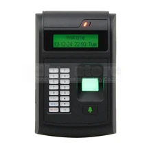 DIYSECUR LCD Biometric Fingerprint PIN Code Door Lock Access Control + 125KHz RFID ID Card Reader Keypad USB / Door Bell Button