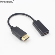 Alta oferta dp masculino displayport para hdmi adaptador fêmea cabo conversor para samsung hp hw