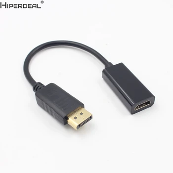 

HIPERDEAL DP Male Displayport to HDMI Female Adapter Cable Converter For Samsung HP HW