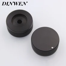 35x16 мм обработанная твердая алюминиевая объемная ручка для регулирования звука Hifi винтажная трубка AMP DAC проигрыватель cd радио потенциометр крышка серебристый черный