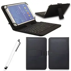 Универсальный Личи шаблон PU кожаный чехол с Micro USB клавиатура для 7 дюймов Andriod Планшеты PC Защитный чехол с клавиатурой