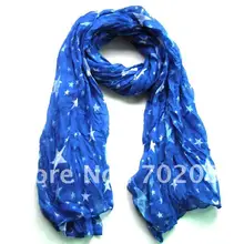 Женская звезда дизайн вуаль шеи шарф 180*110 см 22 шт./лот#2116