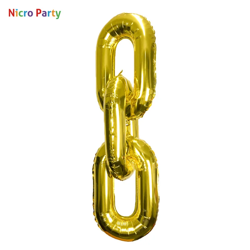 Украшение для вечерние Nicro Gold 22 дюйма гигантская цепочка воздушные шары на день