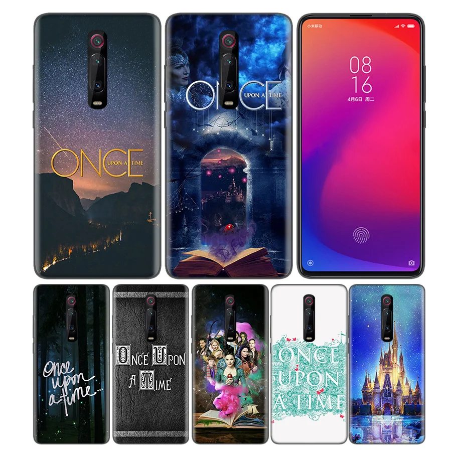 

Phone Pattern Black Rubber Soft Silicone Case Bag Cover for Redmi 7A Note 7 6 7S Y3 K20 Pro Core Shell Coque Once Upon A Time