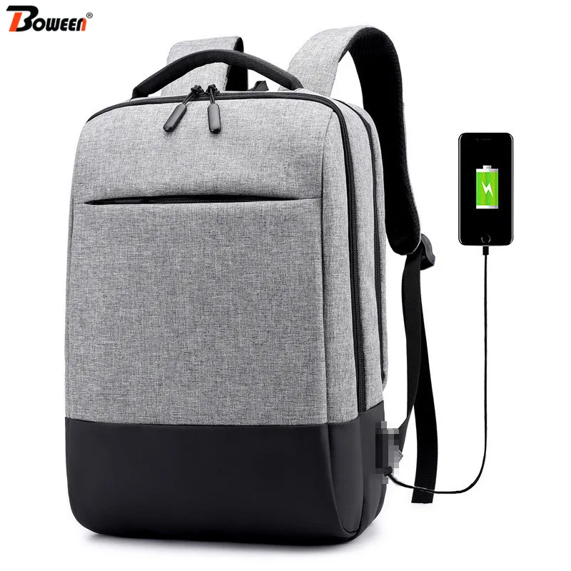 

USB charging backpack men laptop bagpack large capacity high student back pack waterproof Oxford College backbag big 2019 new